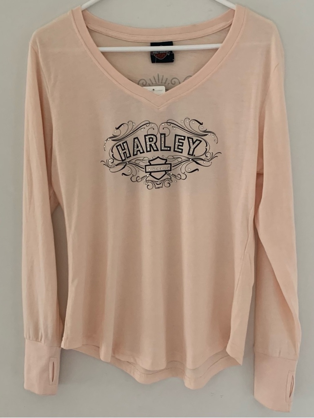 Harley-Davidson Fancy Bling Women’s Long Sleeve Shirt NWT